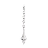 Cumpara ieftin Set 6 ornamente brad Craciun sticla transparenta 4x23 cm