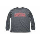 Washington Capitals tricou de bărbați cu m&acirc;necă lungă blue Mesh Text LS - M