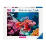 Cumpara ieftin Puzzle Ravensburger Animale colorate - Pestele leu rosu, 500 piese