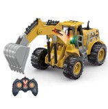 Utilaj excavator cu telecomanda, lumini si functie fum, incarcare USB