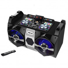 Sistem audio Akai DJ-530, 120 W, Bluetooth, efecte DJ, 2 x Aux, dual FM foto