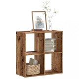 VidaXL Bibliotecă, lemn vechi, 68,5x32x68,5 cm, lemn prelucrat 852832