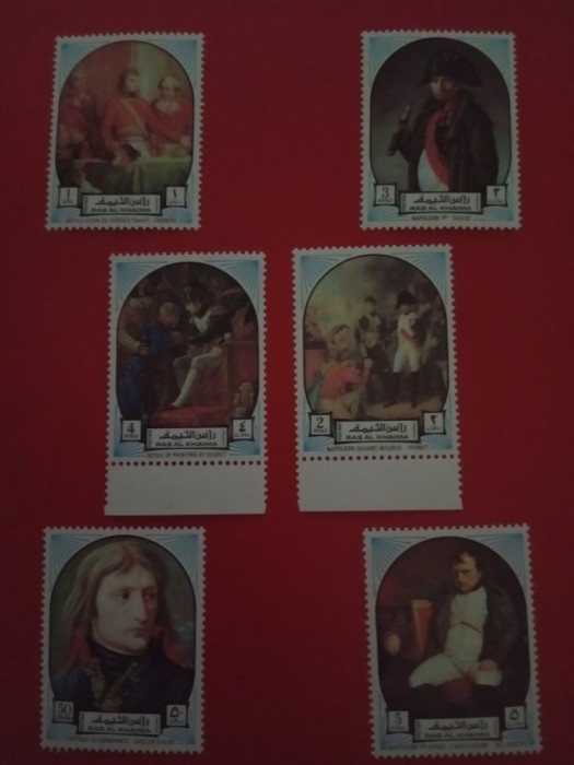 RAS AL KHAIMA, NAPOLEON - SERIE COMPLETĂ MNH