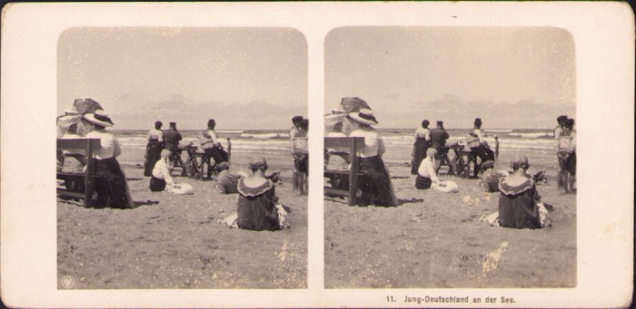 ST83N Jung Deutschland an der See, stereoscopic photo