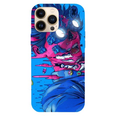 Husa compatibila cu Apple iPhone 15 Plus model Digital art techno punk, Silicon, TPU, Viceversa foto
