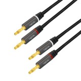 CABLU audio LOGILINK stereo (2 x 2.5 mm jack T/T), 5m, conectori auriti, negru &quot;CA1211&quot; (timbru verde 0.08 lei)