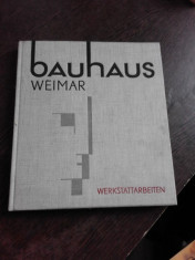 WERKSTATTARBEITEN - BAUHAUS WEIMAR 1919-1924 (ATELIER DE LUCRI BAUHAUS WEIMAR, ALBUM, TEXT IN LIMBA GERMANA) foto