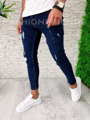 Blugi barbati - rupturi - conici - slimfit - COLECTIE NOUA - A5210 foto