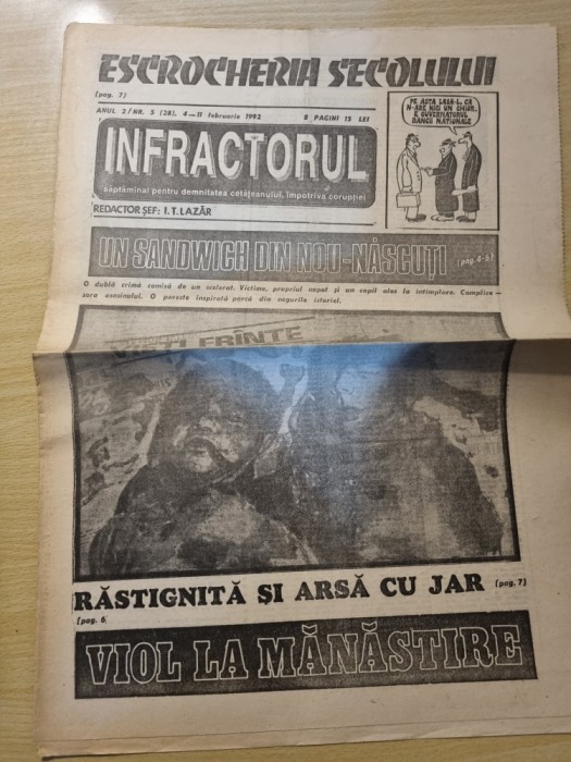 ziarul infractorul 4 - 11 februarie 1992