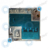 Cititor de carduri SIM Samsung Galaxy Note 2 N7100, suport pentru carduri Sim Piesa de schimb neagra 1236SN2S