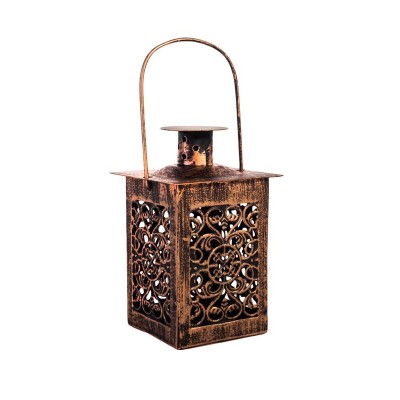 Felinar decorativ din metal, Suspendabil, Mini, 6x12.5 cm, ATU-089110 foto