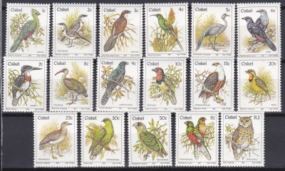 DB1 Ciskei 1981 Fauna Pasari 17 v. MNH foto