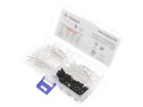 Set LED-uri THT 5mm - Alb Cald, Natural, Rece 20mA (170 buc), Optosupply