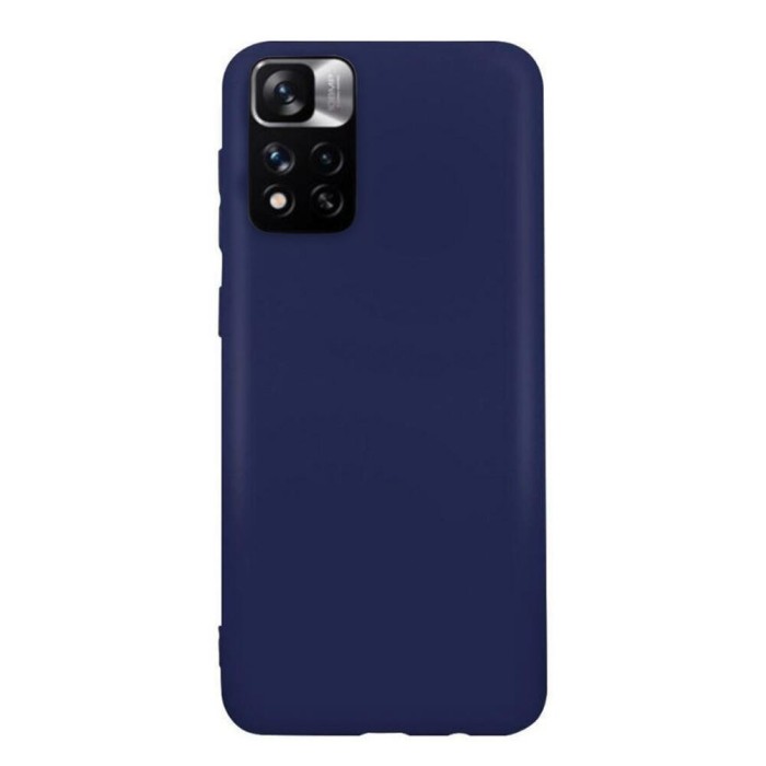Husa compatibila cu xiaomi redmi note 11 pro plus 5g, matte efect, camera ultra safe, htpmag, albastru