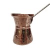Ibric Cafea Cupru Solid Gravat, 240ml, Maner Bronz, ExtraAroma N5, Mediterranean Art, Grecia