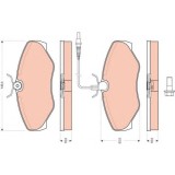 Set placute frana,frana disc RENAULT AVANTIME (DE0_) (2001 - 2003) TRW GDB1760