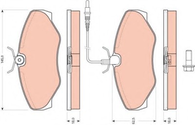 Set placute frana,frana disc RENAULT ESPACE III (JE0) (1996 - 2002) TRW GDB1760 foto