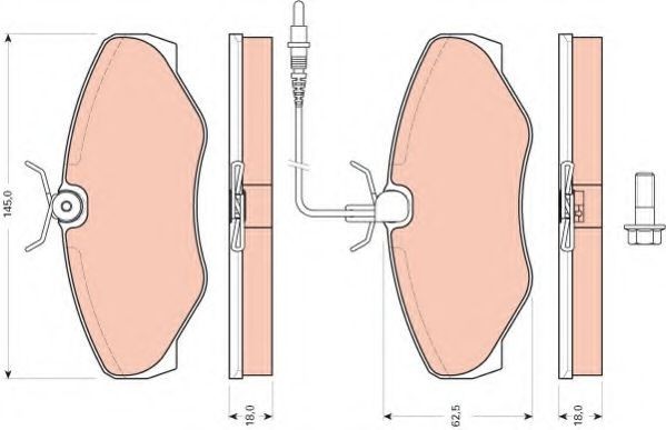 Set placute frana,frana disc RENAULT ESPACE III (JE0) (1996 - 2002) TRW GDB1760
