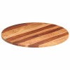 VidaXL Blat de masă rotund, 80 cm, 25-27 mm, lemn masiv acacia 285976