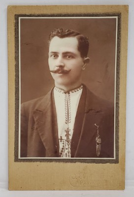 TANAR IN COSTUM POPULAR , SALISTEA SIBIULUI , FOTOGRAFIE C.D.V. , 1900 foto