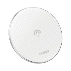 Incarcator Wireless Pad Compatibila cu Telefon, Qi 10W, Ultra Subtire, Dudao Stylish, Alb foto