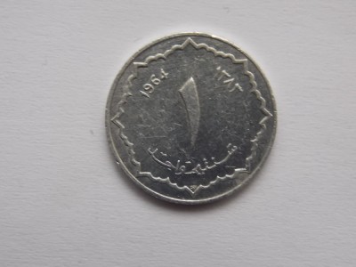 1 CENTIME 1964 ALGERIA foto