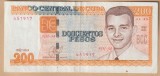 (4) BANCNOTA CUBA - 200 PESOS 2024, PORTRET FRANK PAIS