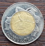 (M1419) MONEDA CANADA - 2 DOLLARS 1999, COMEMORATIVA - TERITORIUL NUNAVUT, BIMETALICA