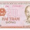 VIETNAM █ bancnota █ 200 Dong █ 1987 █ P-100a █ UNC █ necirculata