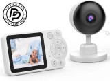Monitor Video Bebelusi Wireless, Ecran LCD 2.8", Camera HD , Zoom 4x, Night Vision, Comunicare Bidirectionala, Senzor Temperatura și Securitate 2.4GHz