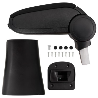 Cotieră auto, negru, 16x36x(41-57) cm ABS foto