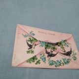 CARTE POSTAL FELICITARE CIRCULATA 1911