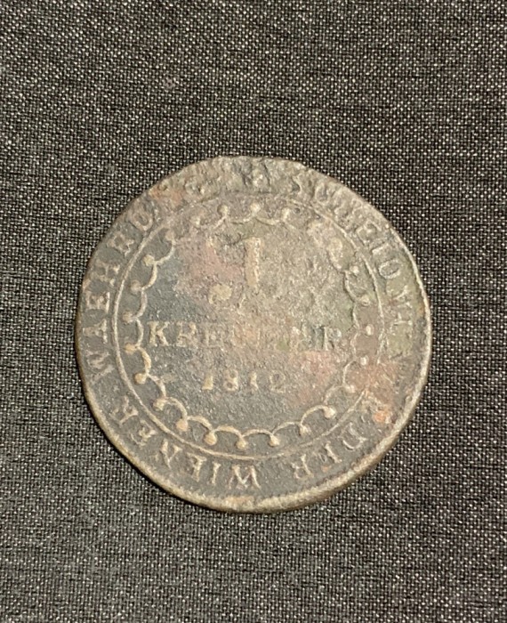 Moneda 1 kreuzer 1812 E Austria