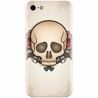 Husa silicon pentru Apple Iphone 5c, Skulls And Roses foto