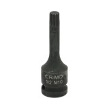 Cheie tubulara de impact spline M10, 78 mm, patrat 1/2 inch, Cr-Mo