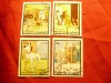 Serie mica Fujeira 1972 - Desene Animate - Disney , 4 val. stampilate, Stampilat