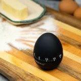 Cronometru de bucatarie tip ou, 60x75 mm, 60 minute, negru Kinghoff