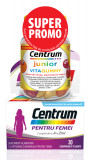 Pachet Centrum Femei, 30 comprimate + Centrum Junior VitaGummy, 30 jeleuri