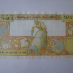 Franta,bancnota fantezie 50 Franci Noi-Tăbăcarul/marochinărie