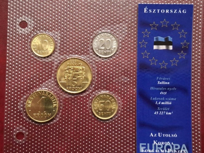 Estonia 1992-2003 - set monede necirculate
