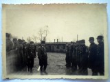 P036 FOTOGRAFIE RAZBOI WWII OFITER MILITARI TRUPE RAD REICHSARBEITSDIENST