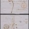 Belgium 1854 Stampless Cover + Content Anvers to Bruxelles DB.202