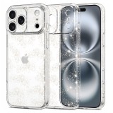 Husa sclipici iPhone 17 Pro Asteroid GSM SparkleSkin, transparenta
