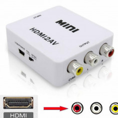 Convertor audio/video de la HDMI 1080P la 3x RCA audio/video