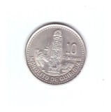 Moneda Guatemala 10 centavos 1988, stare foarte buna, curata