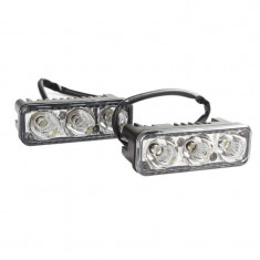 Lumini de zi DRL 3 led-3W 12V-24V Epistar foto