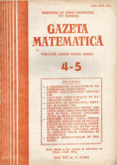 Romania, Gazeta Matematica, nr. 4-5/1990 foto