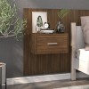VidaXL Noptieră de perete, stejar maro 816956