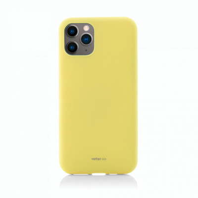 Husa Vetter GO pentru iPhone 11 Pro Max, Soft Touch, Galben foto