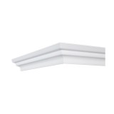 Bagheta decorativa polistiren X-7, modern, alb, 200 x 6.3 x 1.2 cm